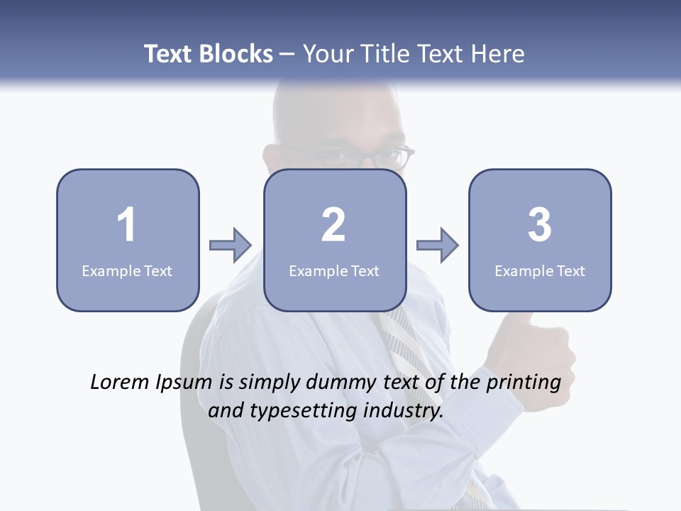 Glasses Net Man PowerPoint Template