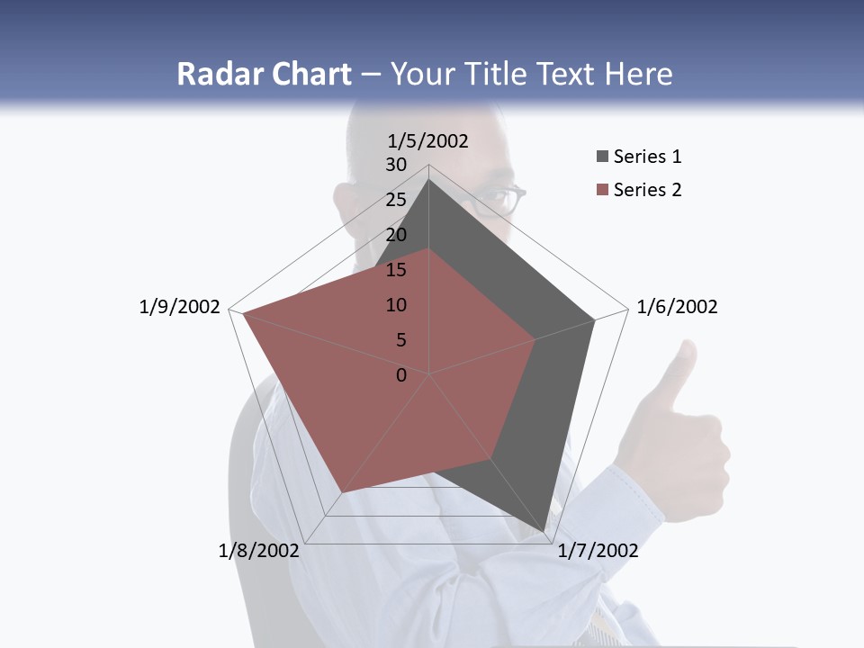Glasses Net Man PowerPoint Template