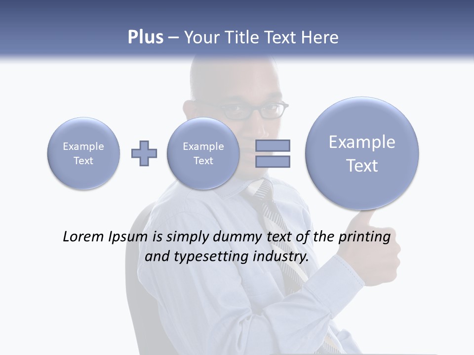 Glasses Net Man PowerPoint Template