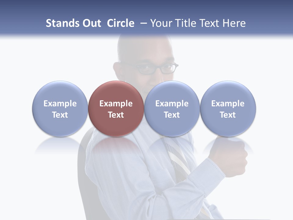 Glasses Net Man PowerPoint Template