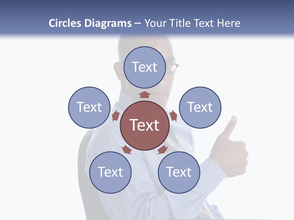 Glasses Net Man PowerPoint Template