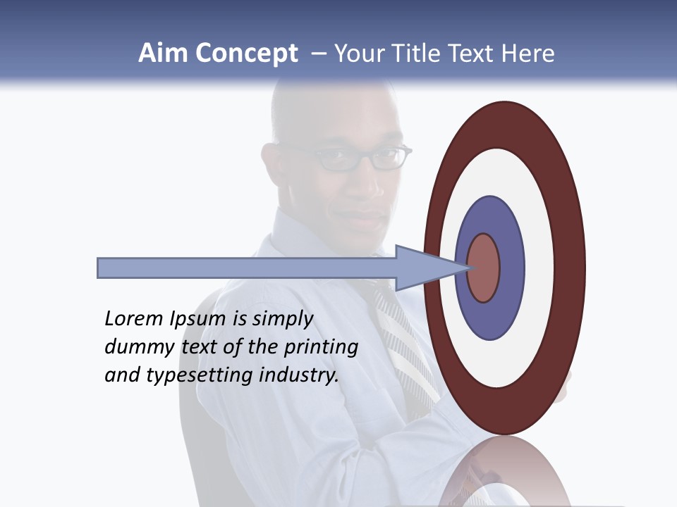 Glasses Net Man PowerPoint Template