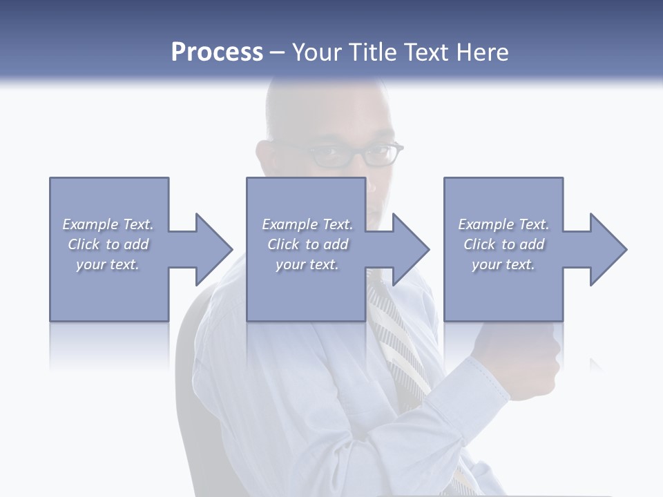 Glasses Net Man PowerPoint Template