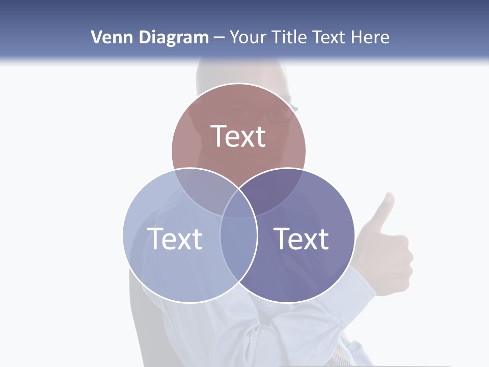 Glasses Net Man PowerPoint Template