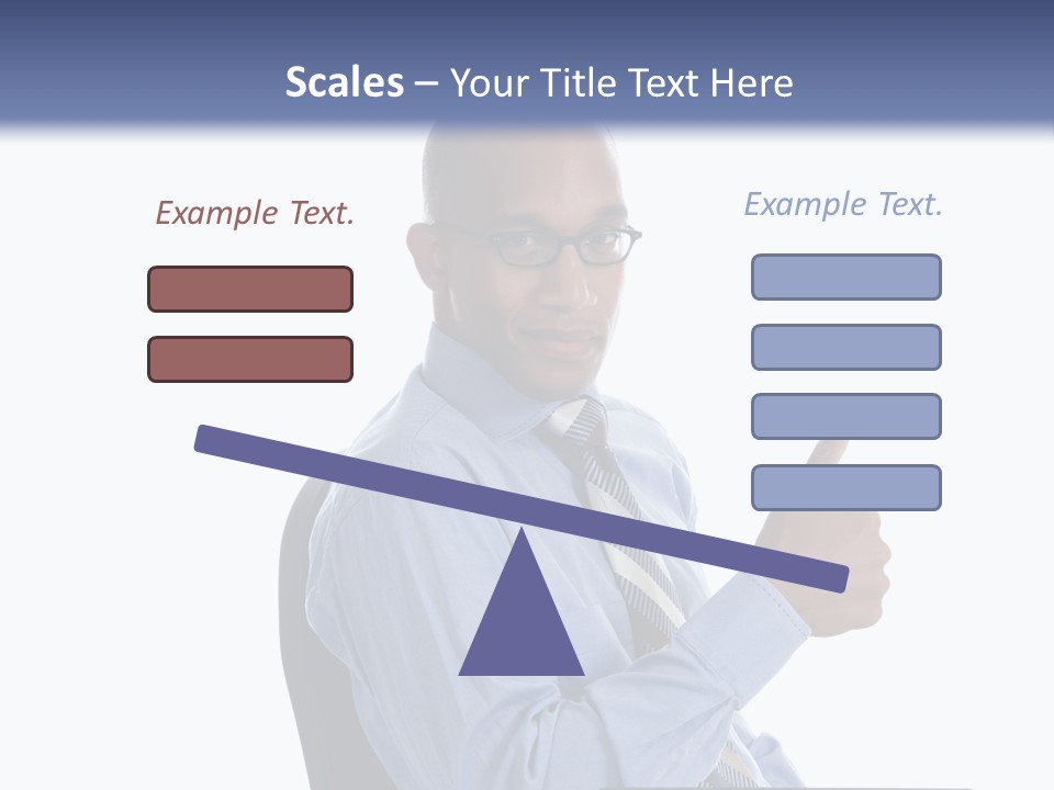 Glasses Net Man PowerPoint Template
