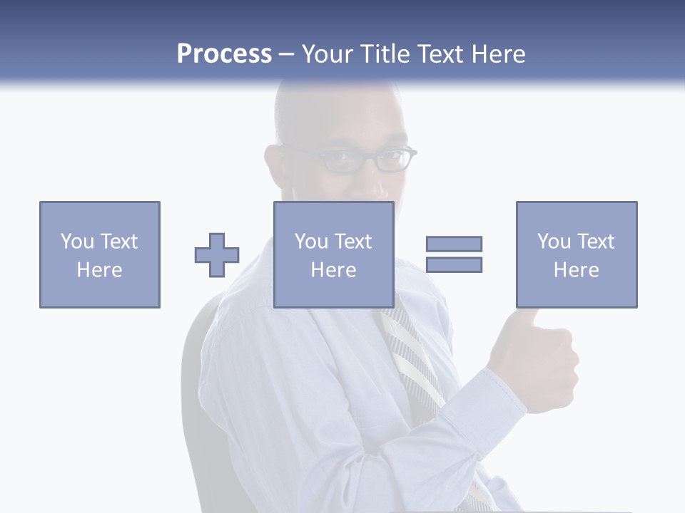 Glasses Net Man PowerPoint Template