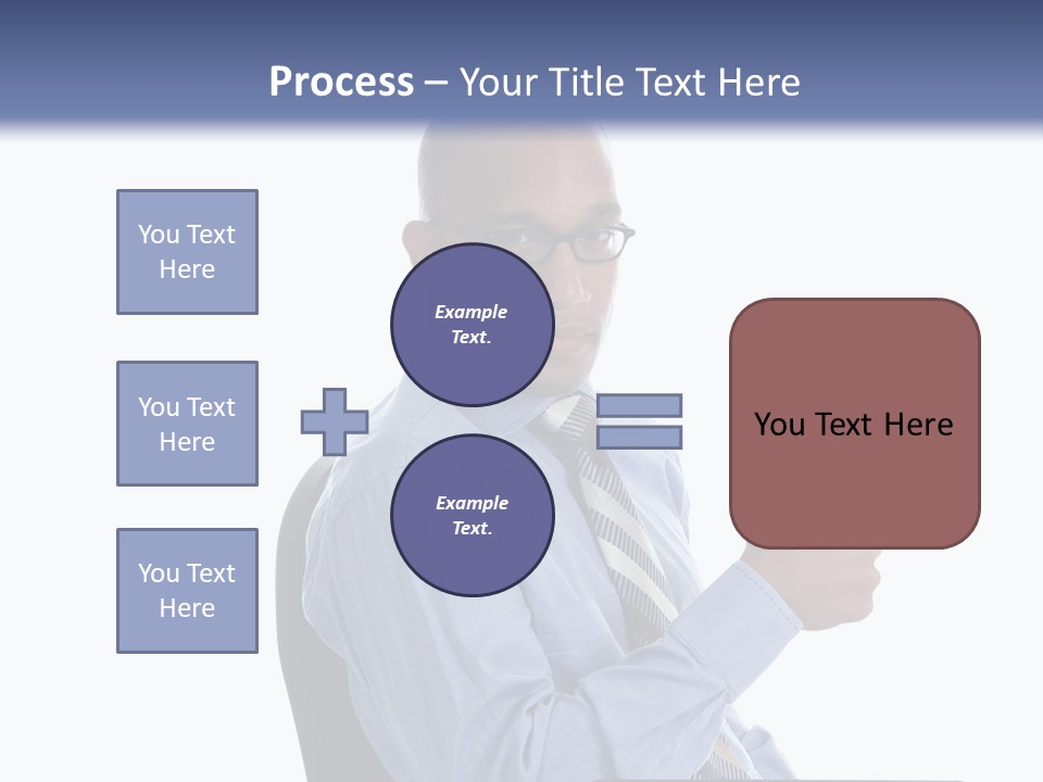 Glasses Net Man PowerPoint Template