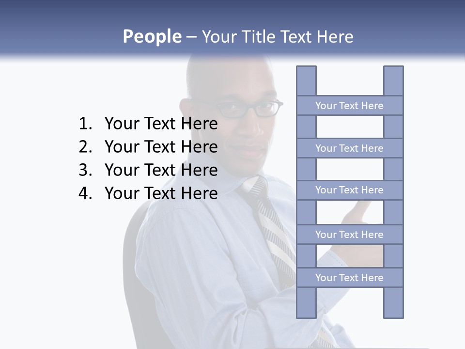Glasses Net Man PowerPoint Template