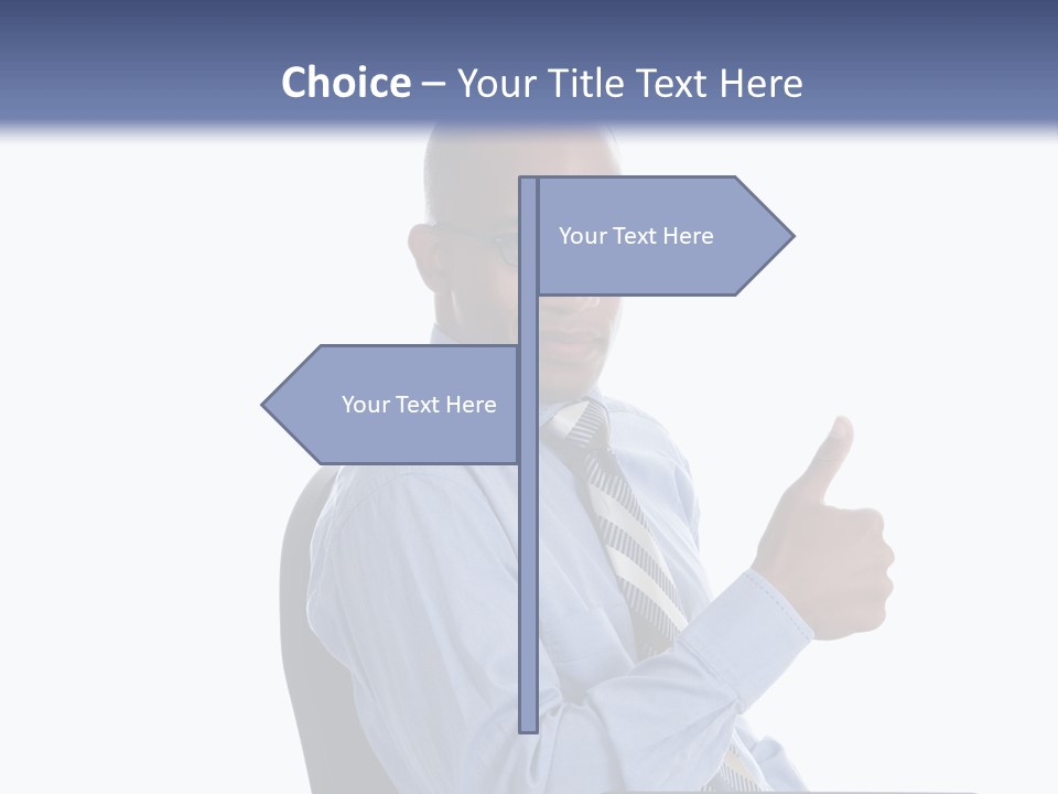 Glasses Net Man PowerPoint Template