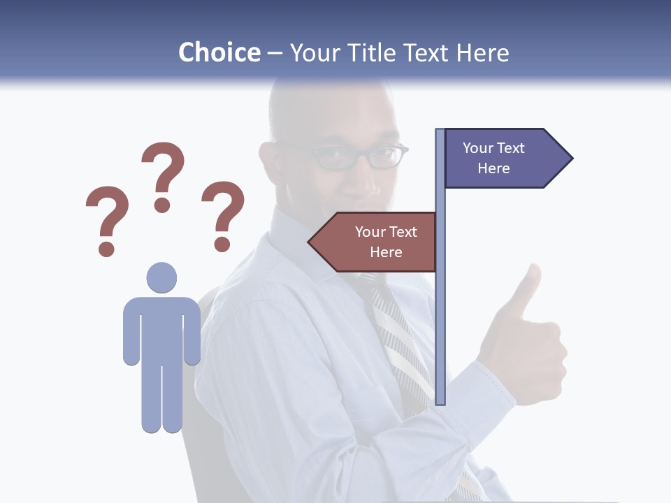 Glasses Net Man PowerPoint Template