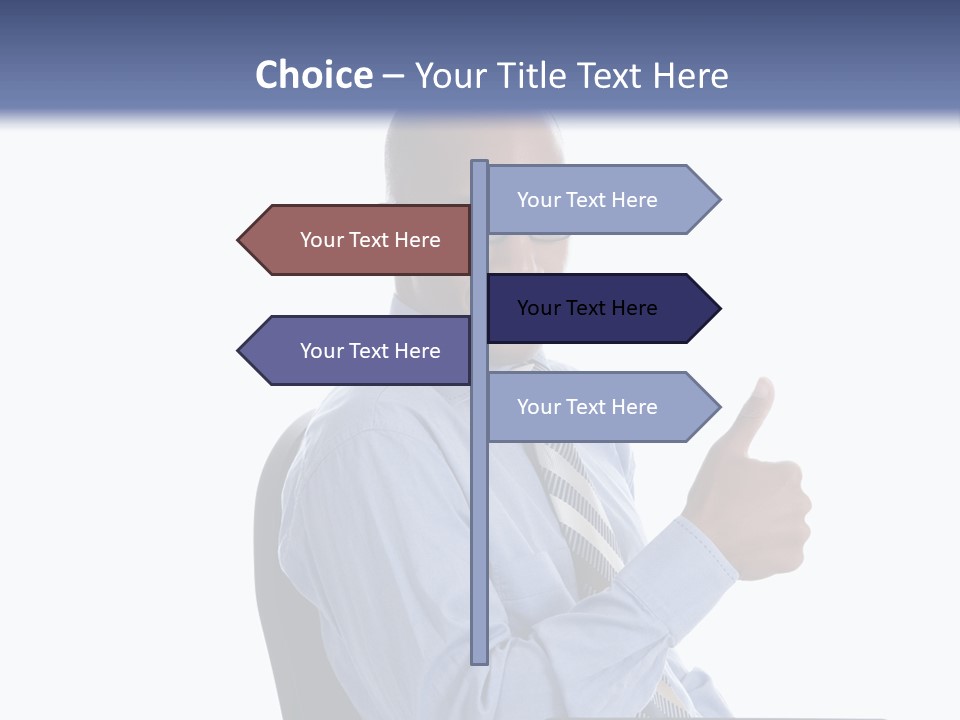 Glasses Net Man PowerPoint Template