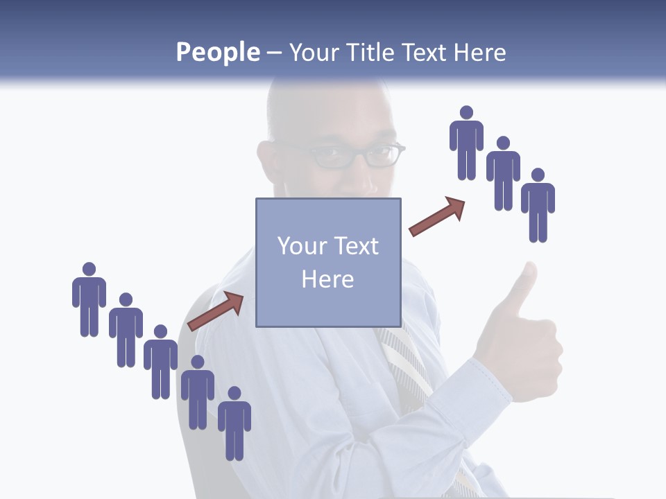 Glasses Net Man PowerPoint Template