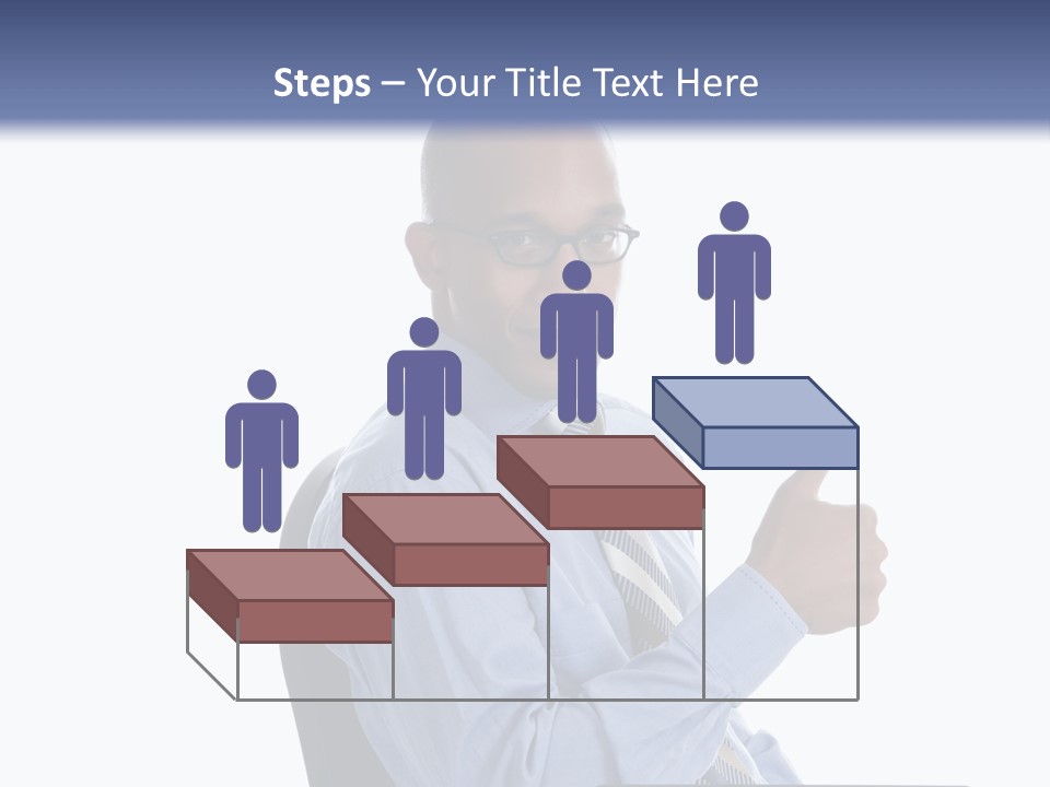 Glasses Net Man PowerPoint Template