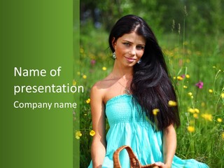 Idyllic Park Wind PowerPoint Template