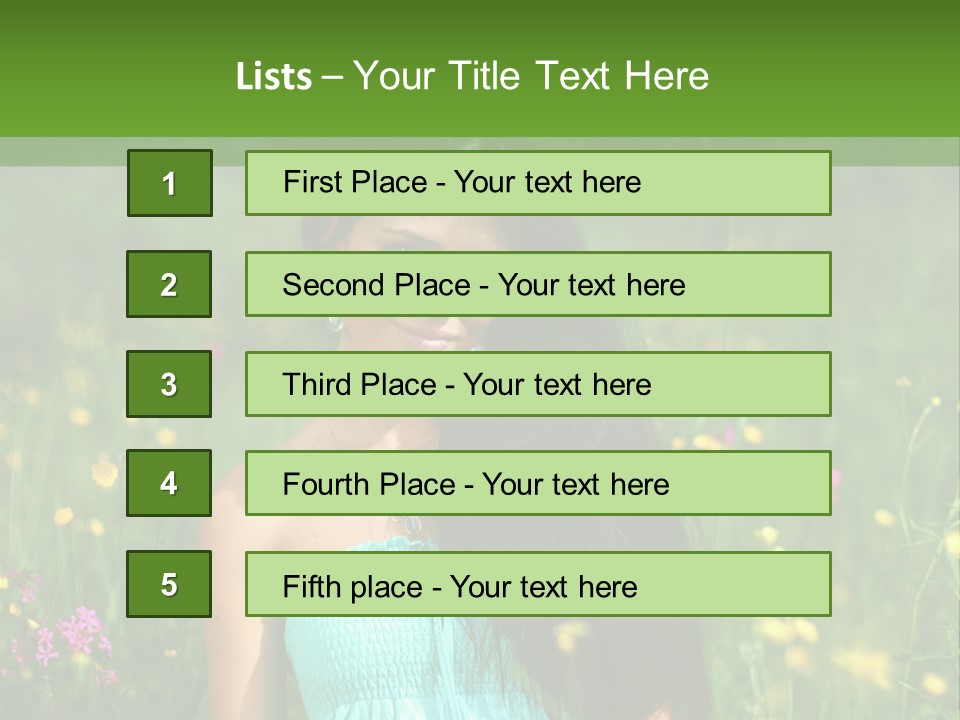 Idyllic Park Wind PowerPoint Template