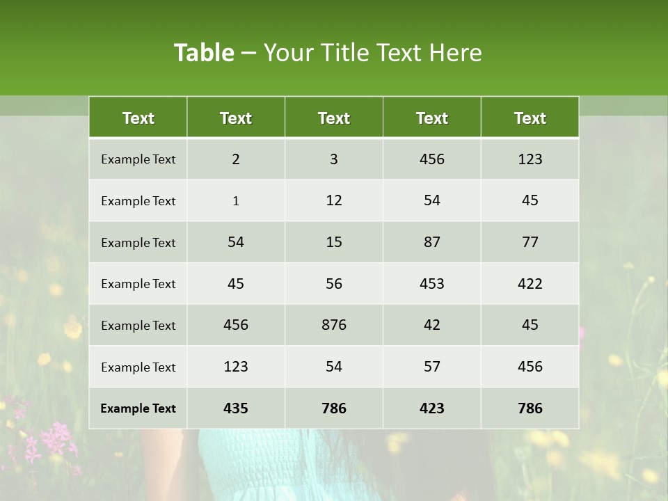 Idyllic Park Wind PowerPoint Template