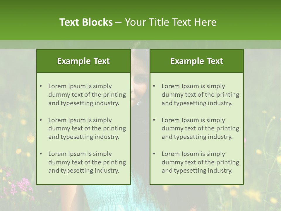 Idyllic Park Wind PowerPoint Template