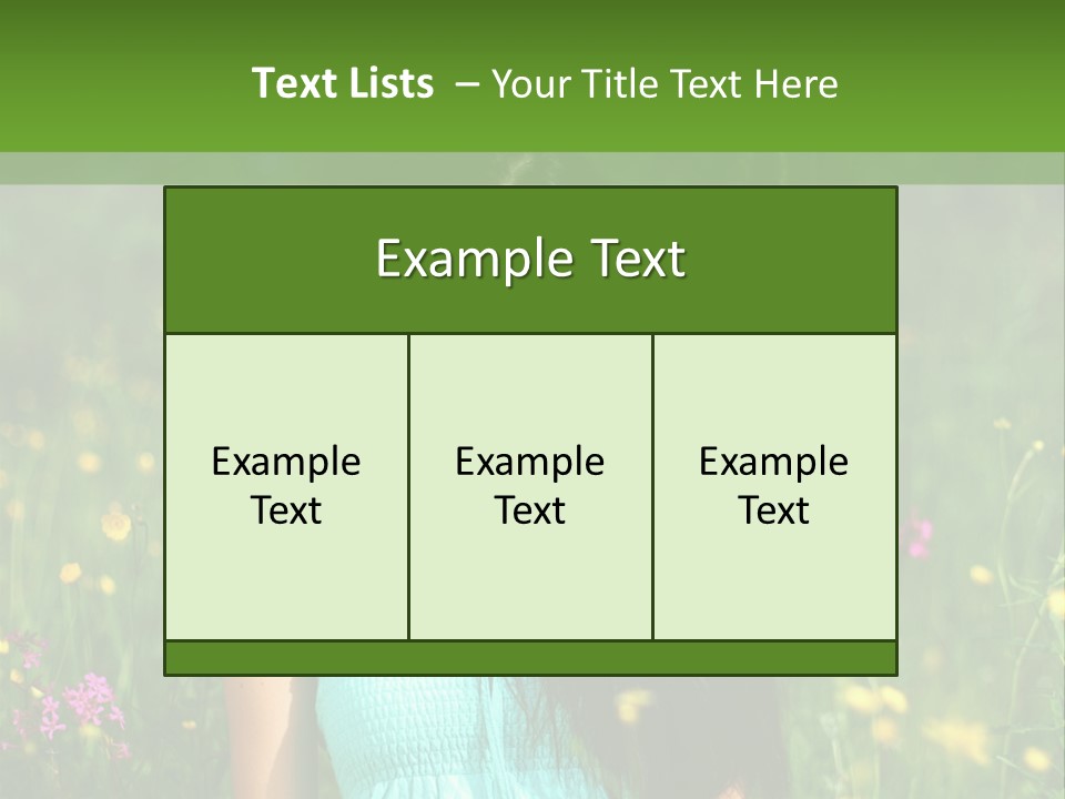 Idyllic Park Wind PowerPoint Template
