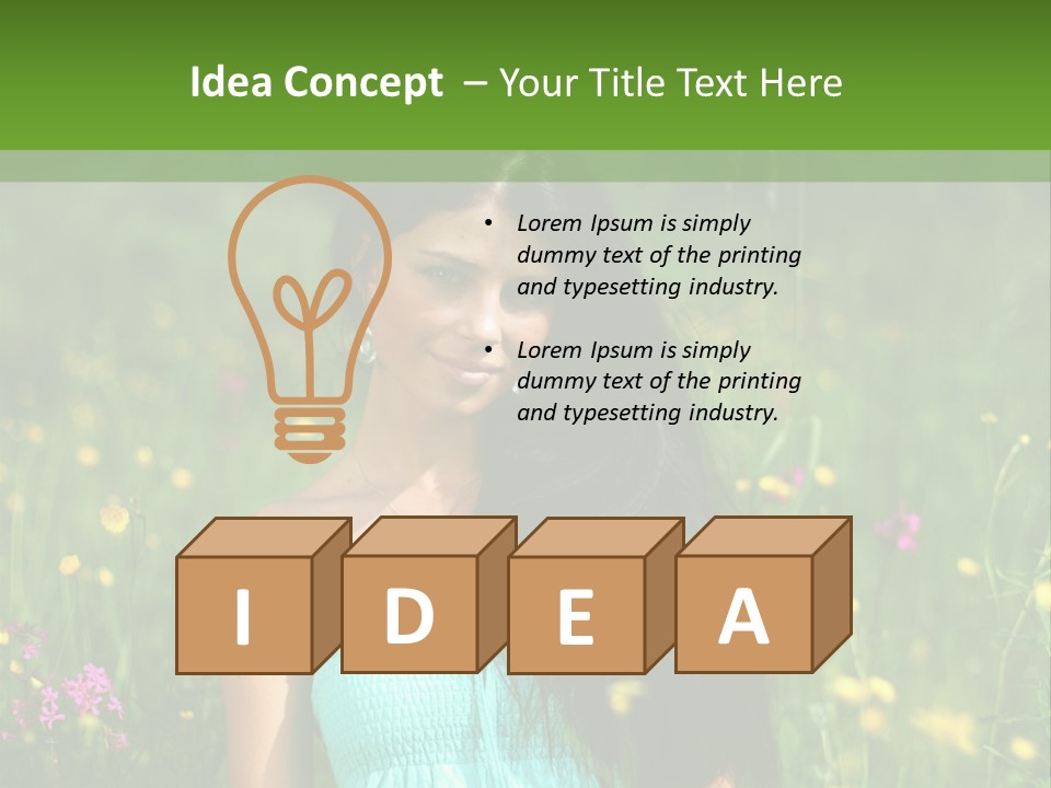 Idyllic Park Wind PowerPoint Template