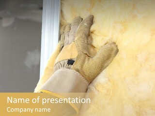 Craftsman Construction Gloves PowerPoint Template