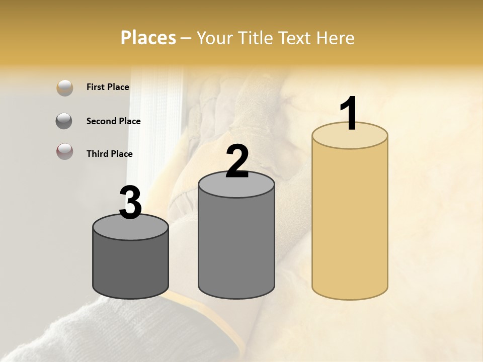 Craftsman Construction Gloves PowerPoint Template