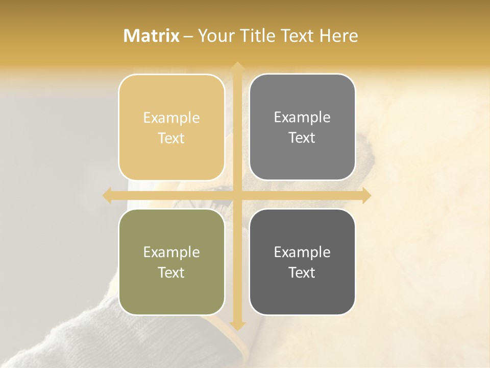 Craftsman Construction Gloves PowerPoint Template