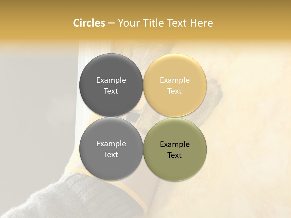 Craftsman Construction Gloves PowerPoint Template