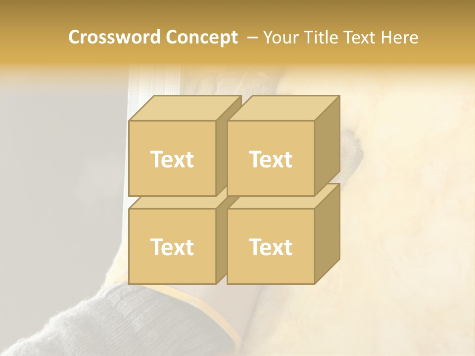 Craftsman Construction Gloves PowerPoint Template
