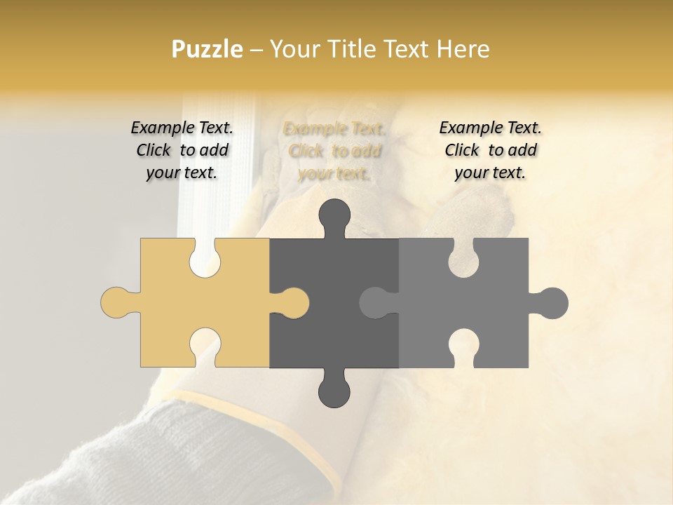 Craftsman Construction Gloves PowerPoint Template