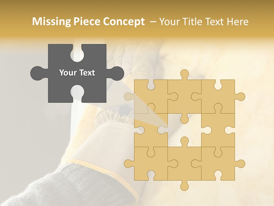 Craftsman Construction Gloves PowerPoint Template