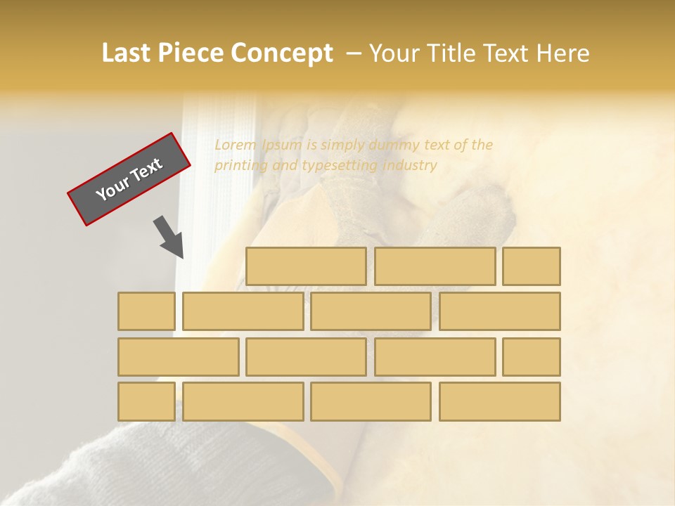 Craftsman Construction Gloves PowerPoint Template