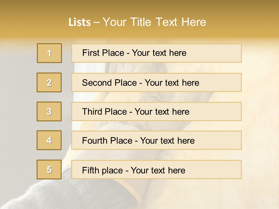 Craftsman Construction Gloves PowerPoint Template