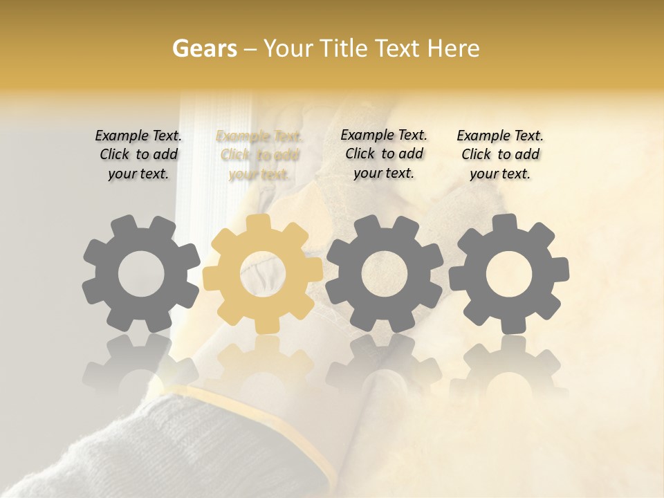 Craftsman Construction Gloves PowerPoint Template