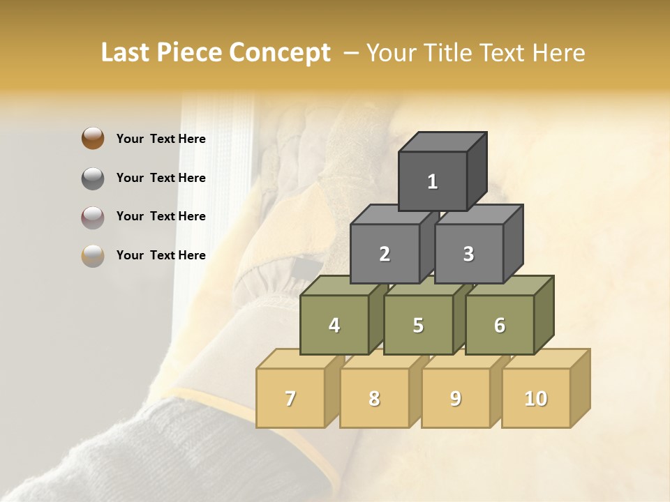 Craftsman Construction Gloves PowerPoint Template