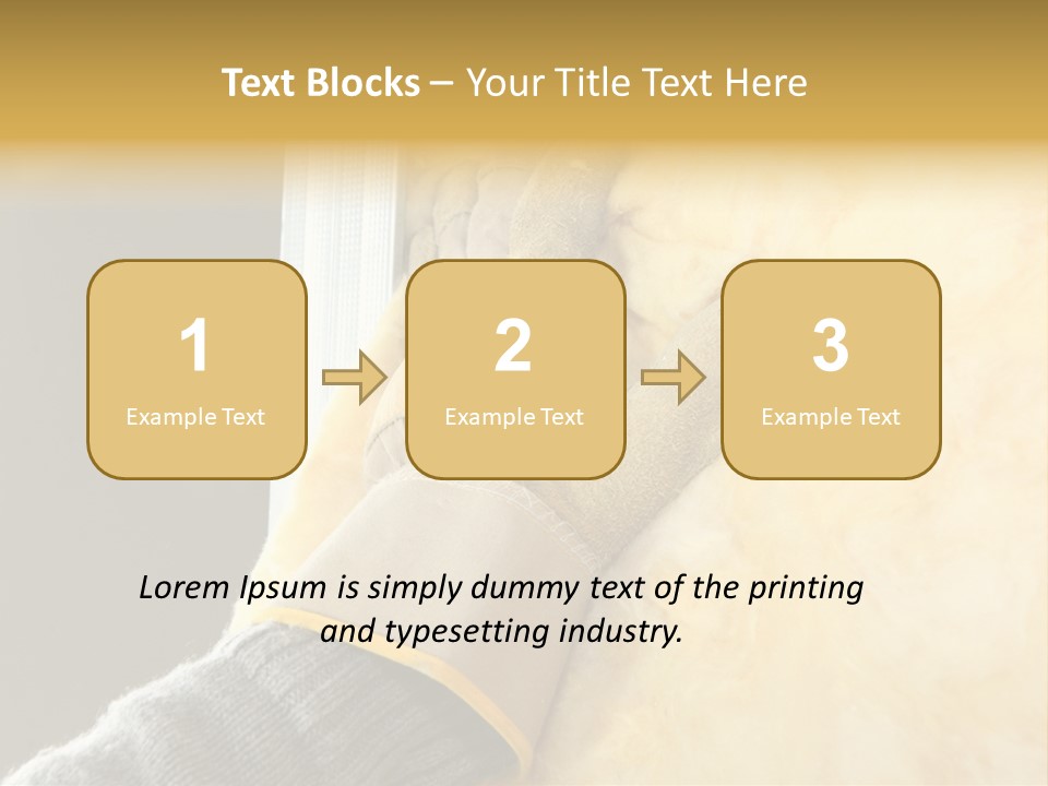 Craftsman Construction Gloves PowerPoint Template