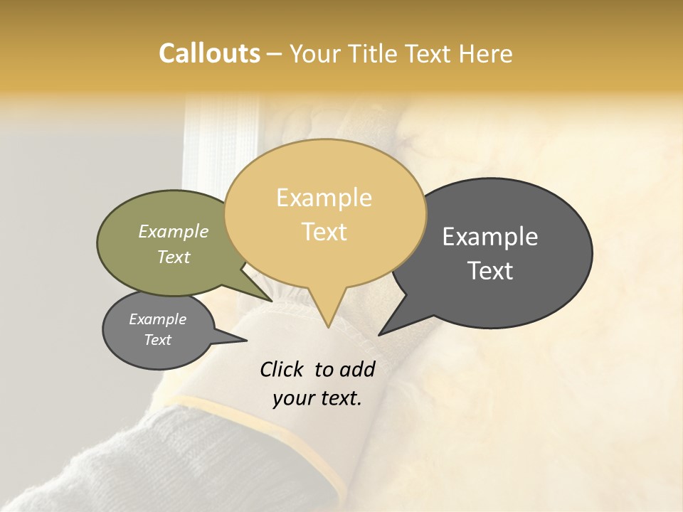 Craftsman Construction Gloves PowerPoint Template