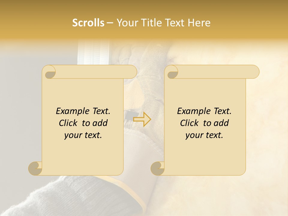 Craftsman Construction Gloves PowerPoint Template