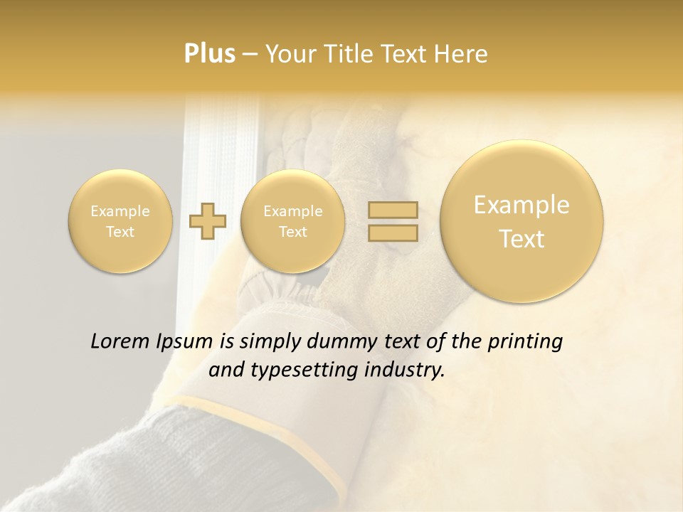 Craftsman Construction Gloves PowerPoint Template