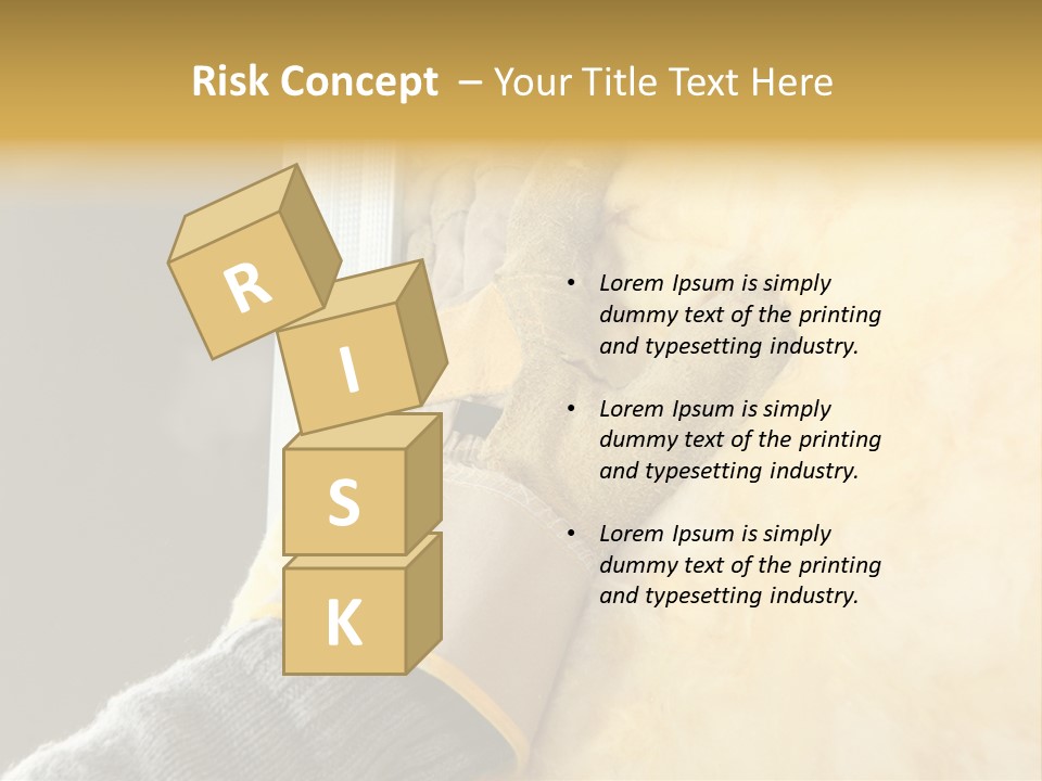 Craftsman Construction Gloves PowerPoint Template