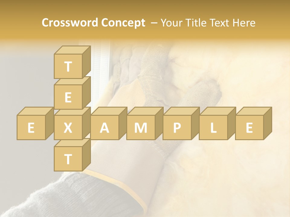 Craftsman Construction Gloves PowerPoint Template