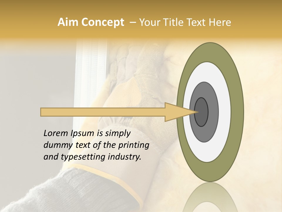 Craftsman Construction Gloves PowerPoint Template