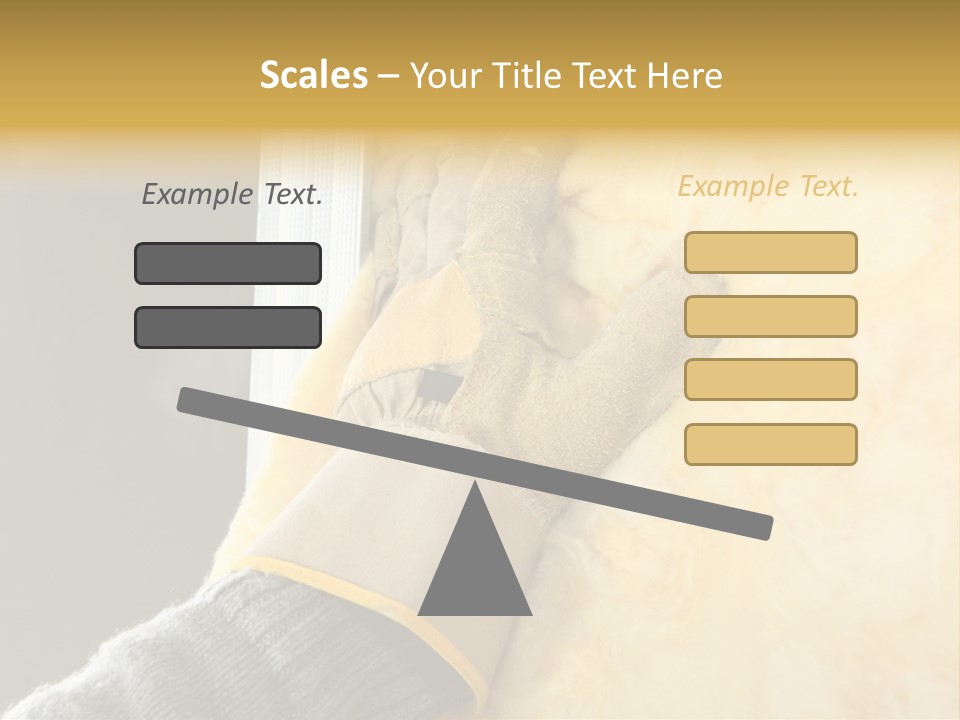 Craftsman Construction Gloves PowerPoint Template