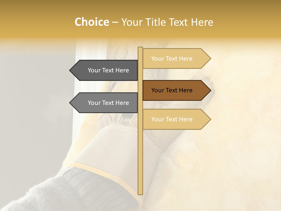 Craftsman Construction Gloves PowerPoint Template