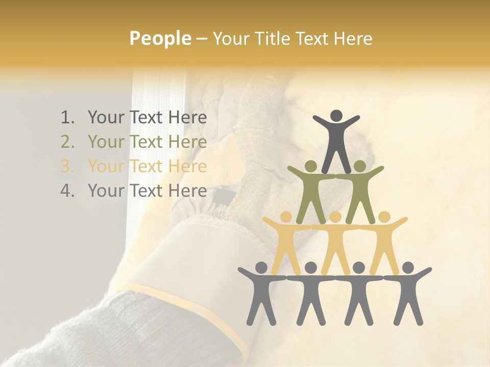 Craftsman Construction Gloves PowerPoint Template