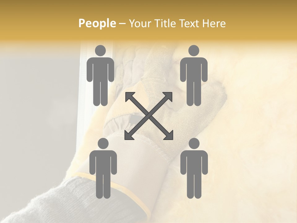 Craftsman Construction Gloves PowerPoint Template