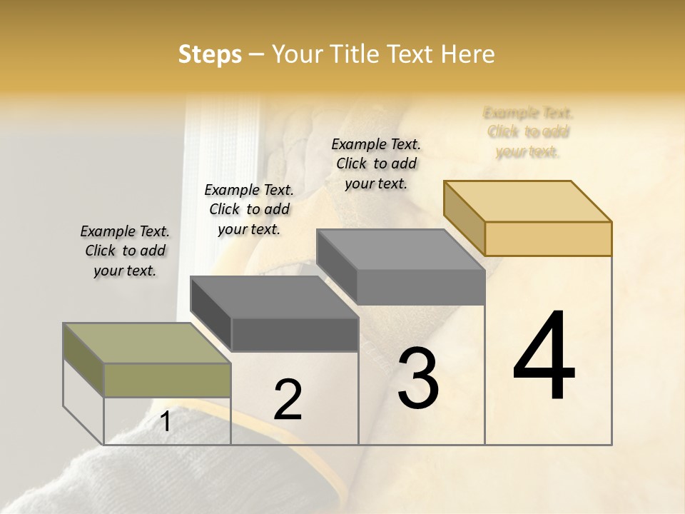 Craftsman Construction Gloves PowerPoint Template