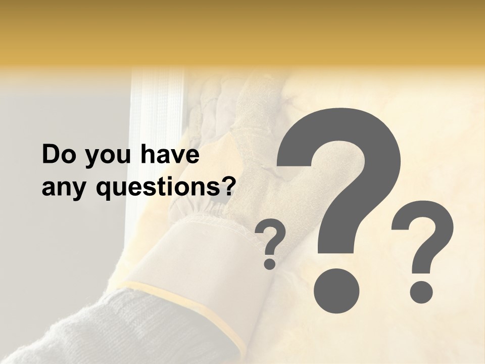 Craftsman Construction Gloves PowerPoint Template