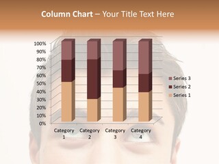 Caucasian Hair Think PowerPoint Template