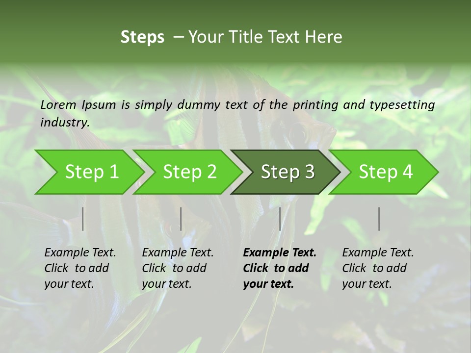 Tropical Symphysodon Plants PowerPoint Template