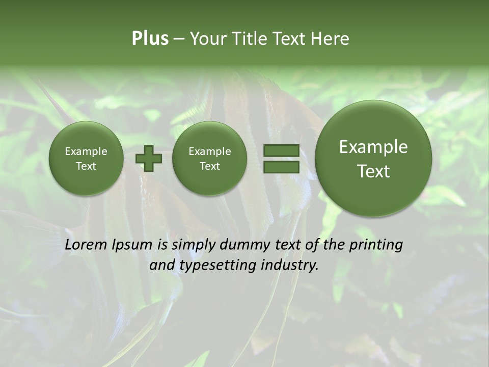 Tropical Symphysodon Plants PowerPoint Template